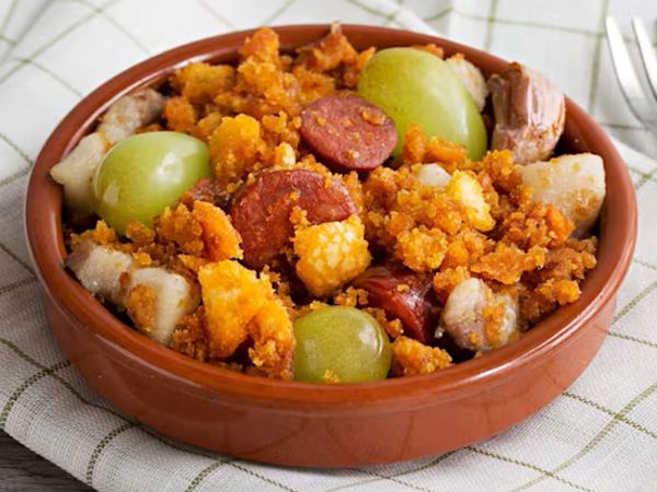 Migas con uvas